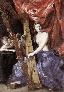 Giovanni Lanfranco Venus Playing the Harp France oil painting artist